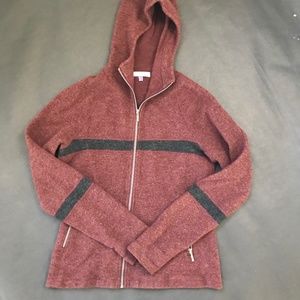 Ibex striped hoodie